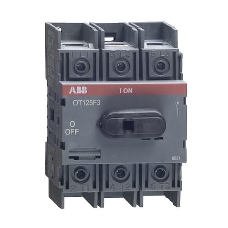 Abb OT125F3, SWITCH NF 3P 125A UL98 OT125F3